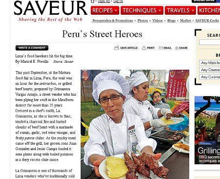 'Tía Grima' en revista gastronómica mundial Saveur 'Tía Grima' en revista gastronómica mundial Saveur